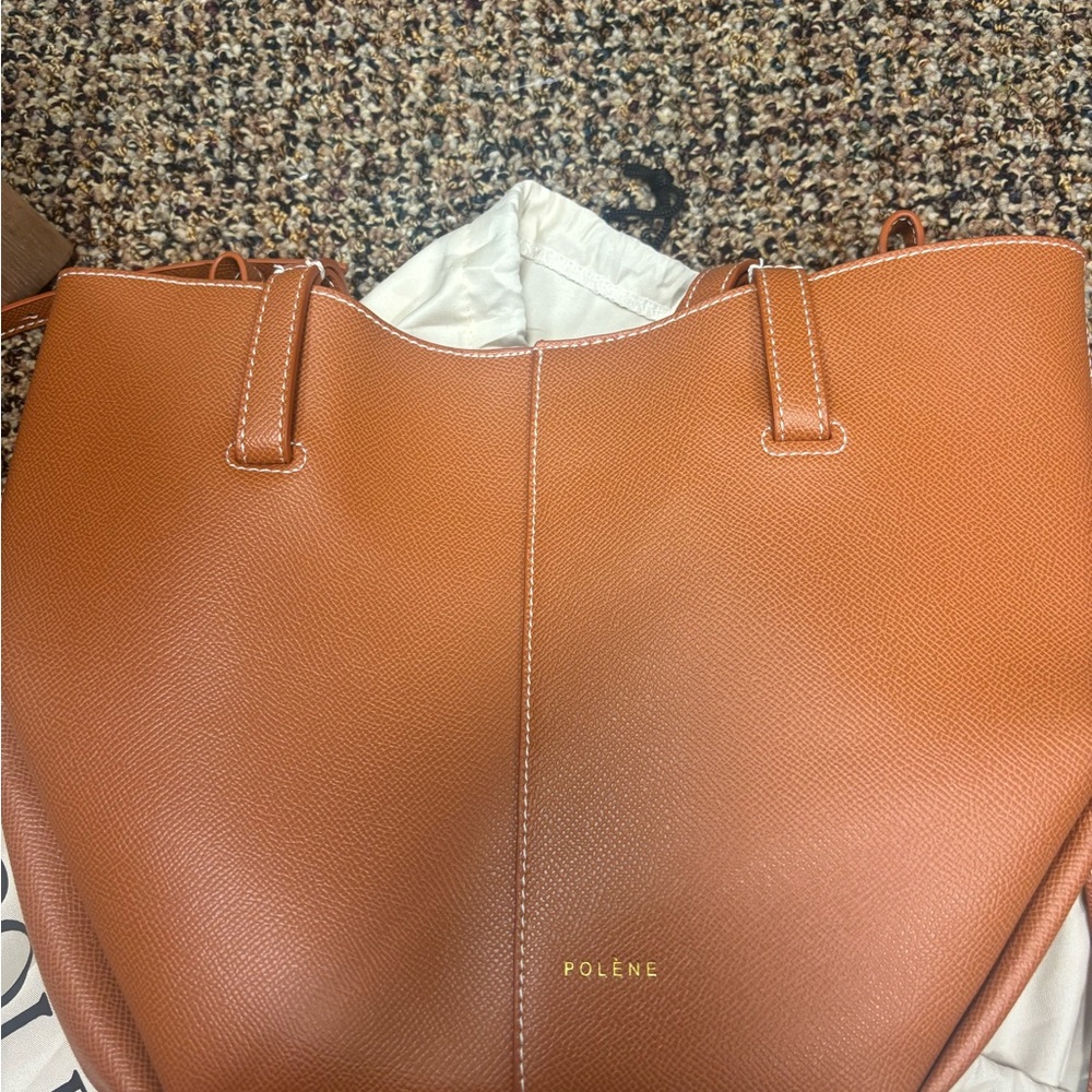 - Polene Cyme Mini in Camel

Mini Edition Textured Camel Bag